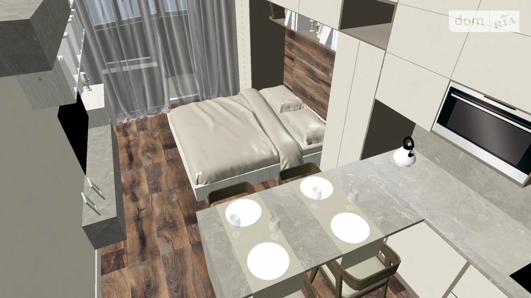 1-комнатная квартира 31 кв. м в Тернополе, ул. Киевская - фото 2