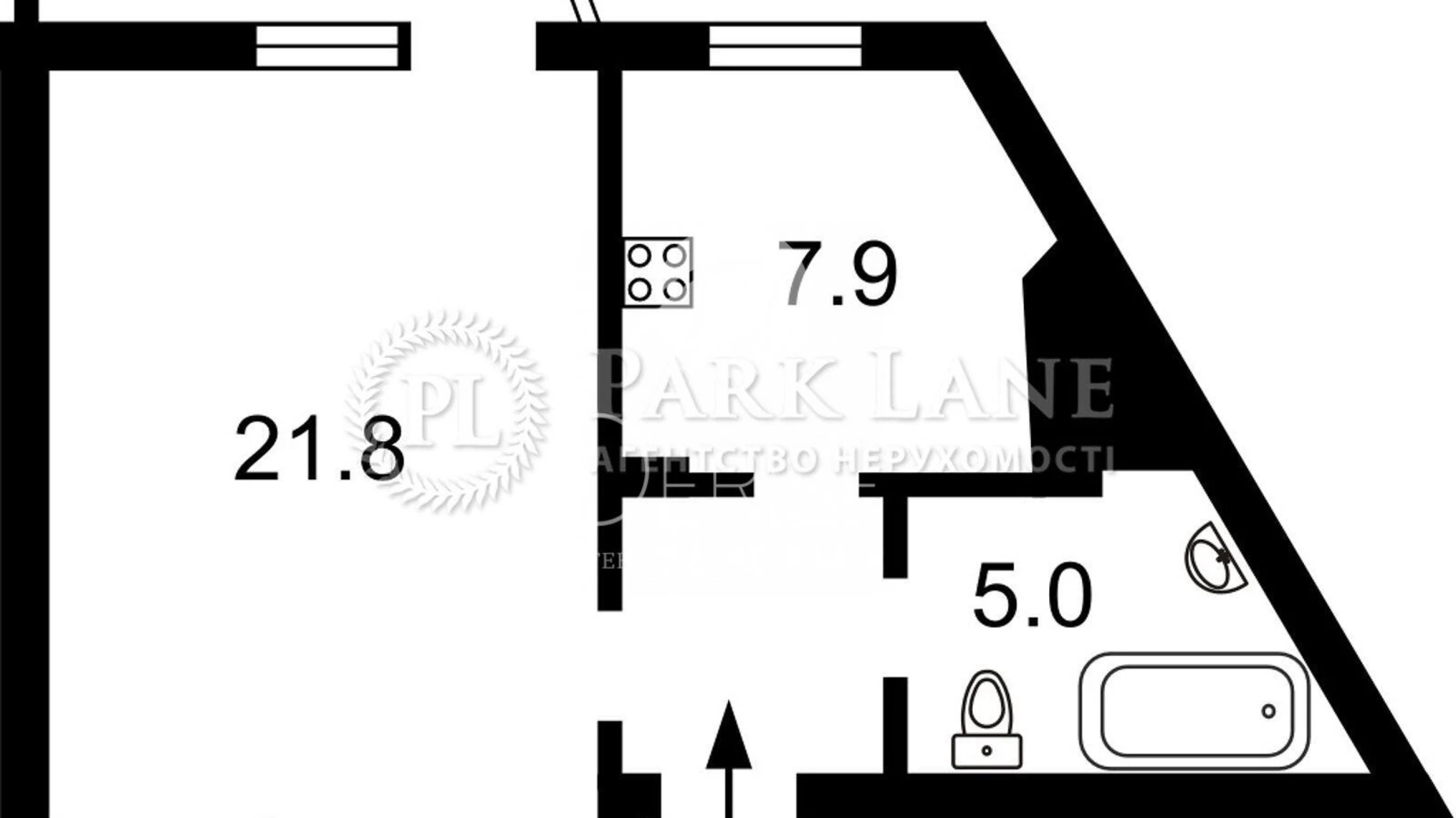 Продается 1-комнатная квартира 40.3 кв. м в Киеве, ул. Левка Лукьяненко, 13А - фото 2