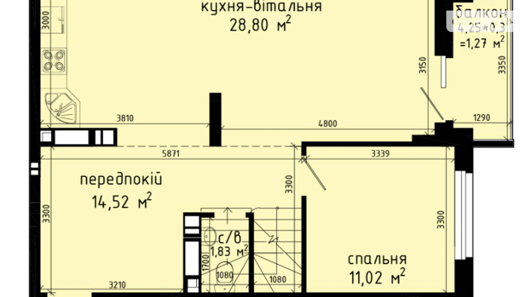 Продается 4-комнатная квартира 116.03 кв. м в Киеве, просп. Академика Глушкова, 42 - фото 3
