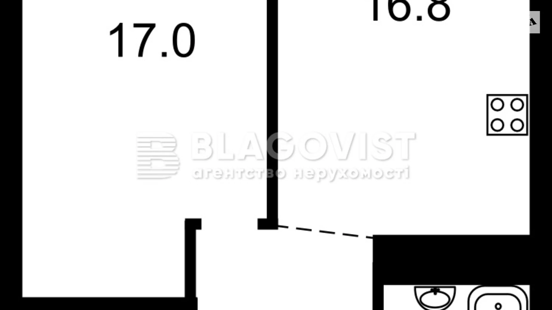 Продается 1-комнатная квартира 44 кв. м в Киеве, ул. Виктора Некрасова(Северо-Сырецкая), 6 - фото 2