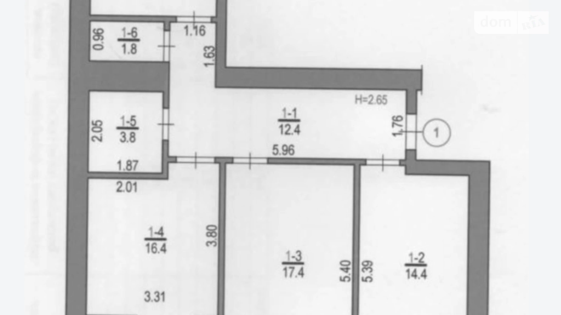 3-комнатная квартира 80.4 кв. м в Луцке, ул. Владимира Ивасюка(Даньшина), 52 - фото 4