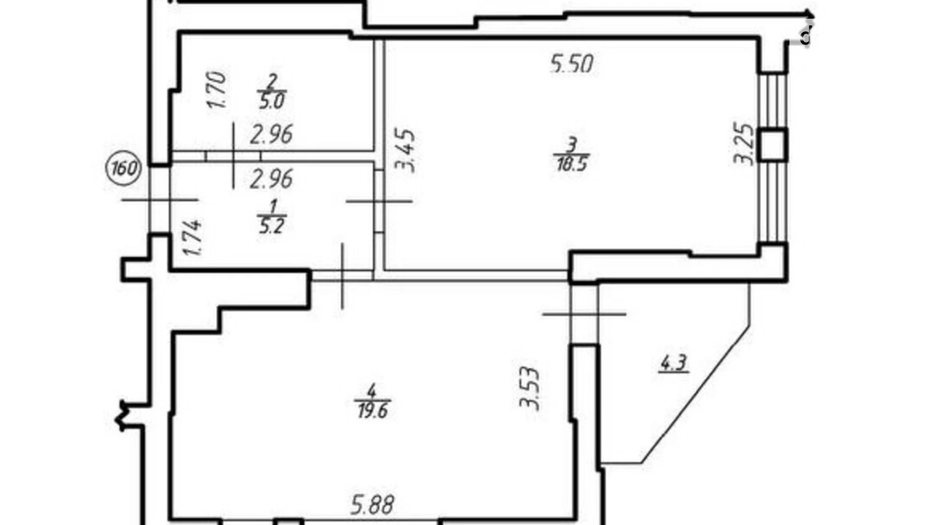Продается 1-комнатная квартира 49.6 кв. м в Львове, ул. Под Голоском - фото 2