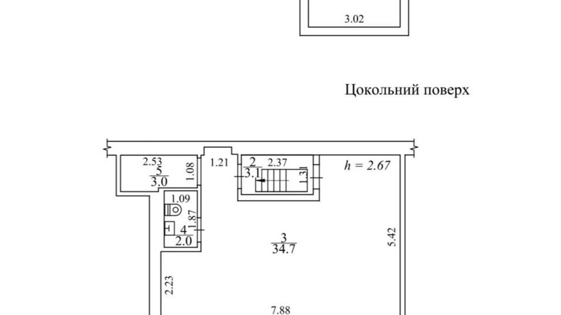 Продается помещения свободного назначения 56.1 кв. м в 6-этажном здании, цена: 130000 $ - фото 2