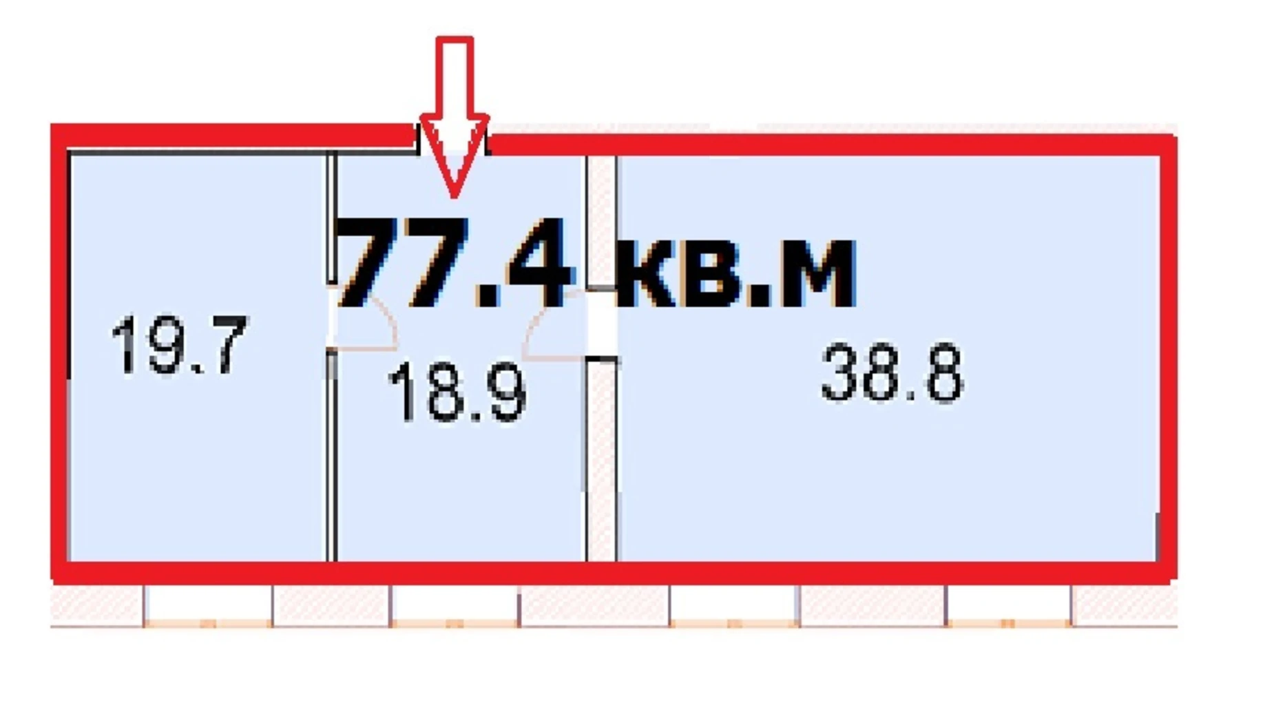 Здається в оренду офіс 77.4 кв. м в бізнес-центрі, цена: 64242 грн - фото 2