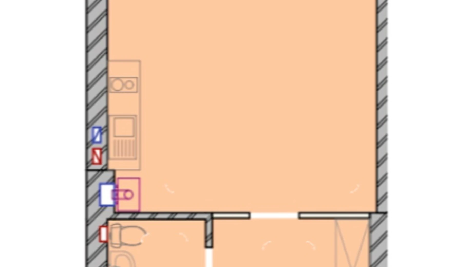 Продается 1-комнатная квартира 34 кв. м в Ирпене, ул. Соборная(ІІІ Интернационала), 2К/22 - фото 2