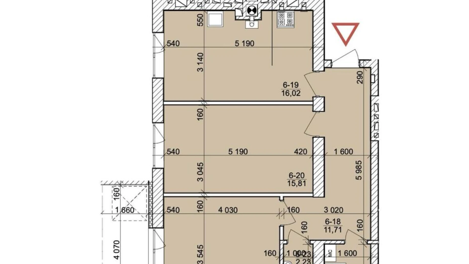 Продается 2-комнатная квартира 66.47 кв. м в Винниках, ул. Галицкая, 109А - фото 5