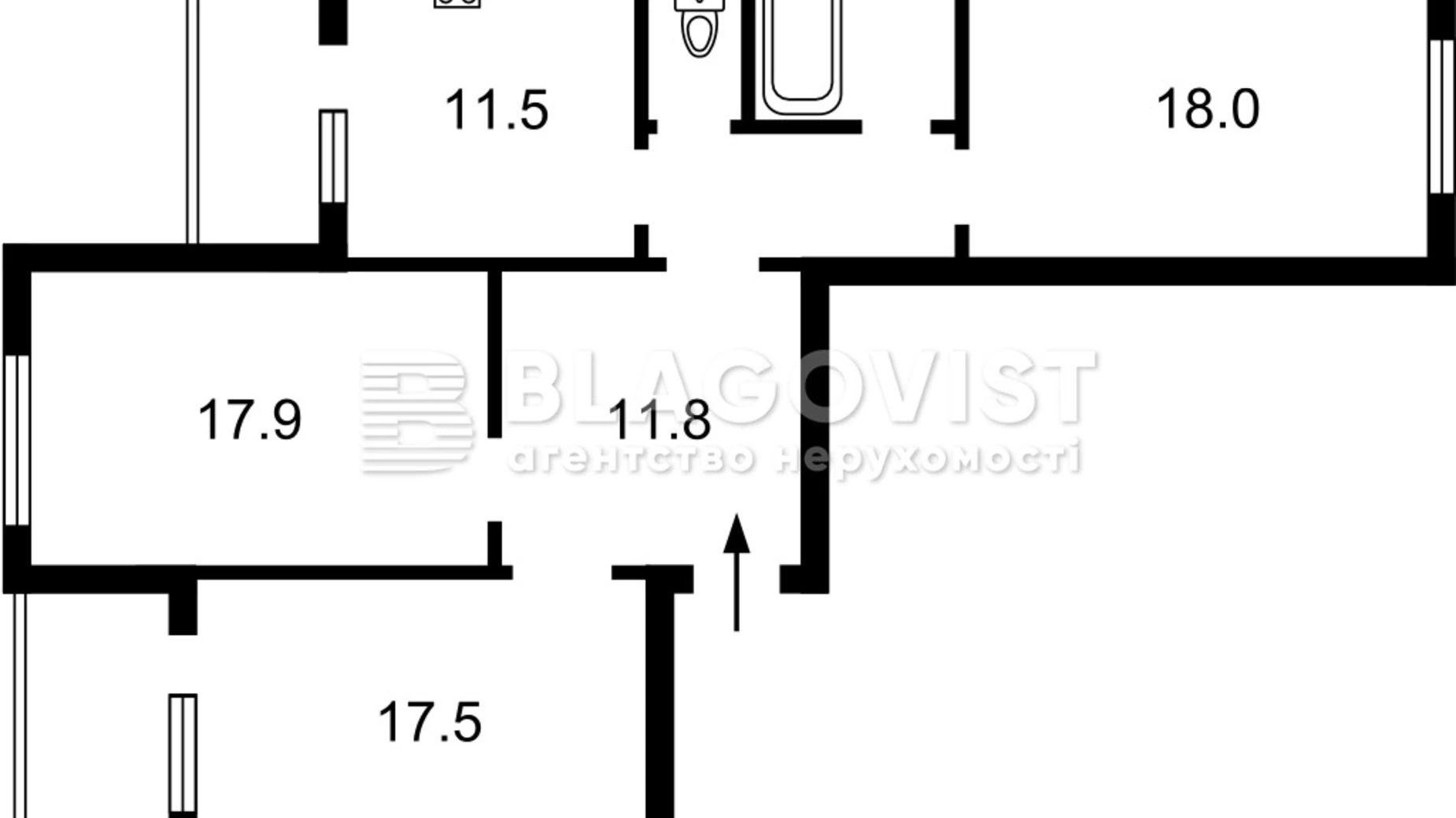 Продается 3-комнатная квартира 88 кв. м в Киеве, ул. Сергeя Данченко, 1 - фото 2
