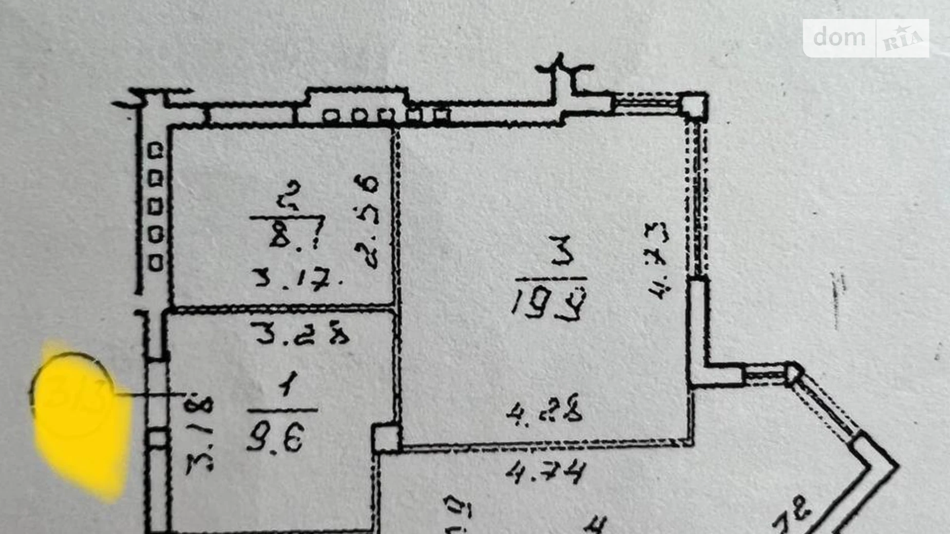 Продается 1-комнатная квартира 63.1 кв. м в Одессе, ул. Среднефонтанская, 19В - фото 2