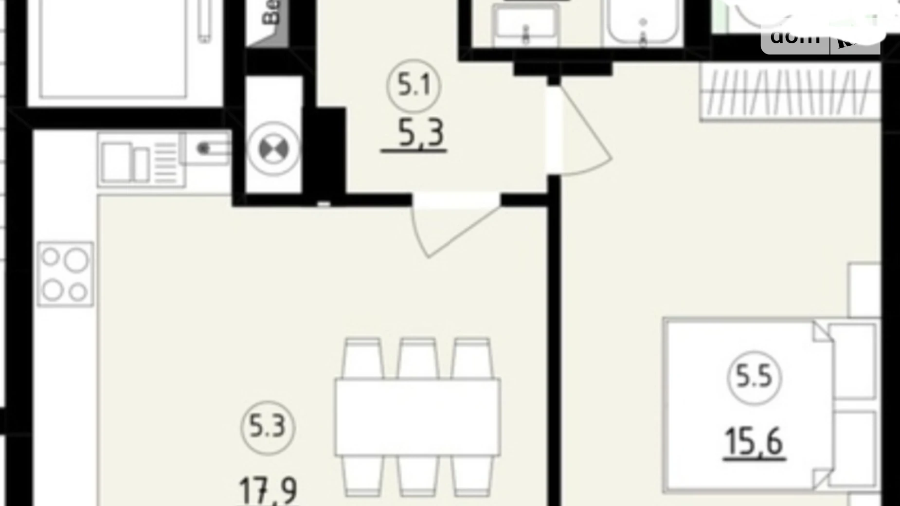 Продається 1-кімнатна квартира 45 кв. м у Львові, вул. Довга, 30 - фото 4