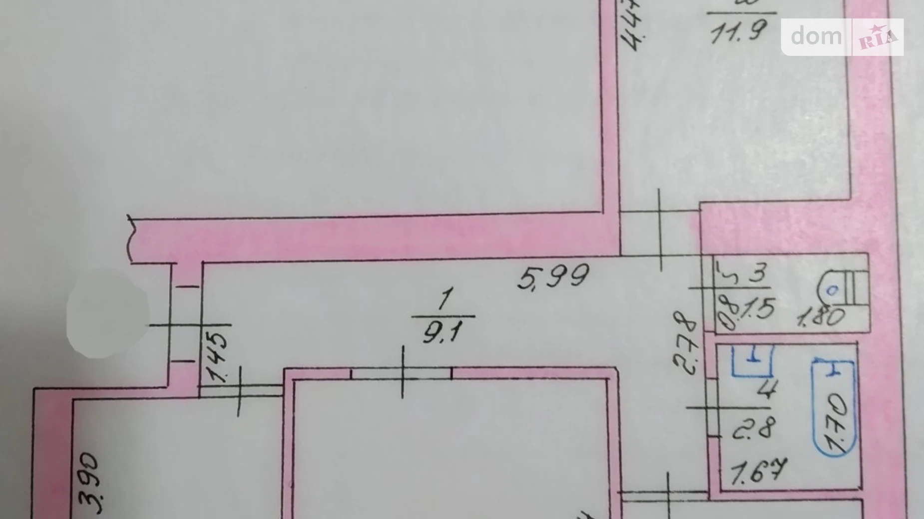 Продается 3-комнатная квартира 59.3 кв. м в Буче, ул. Тарасовская, 12А - фото 2