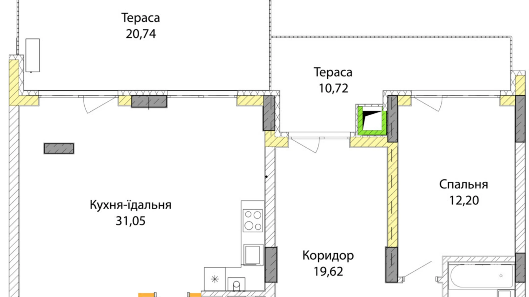 Продается 1-комнатная квартира 91.8 кв. м в Бармаках, ул. Ленокомбинатовская, 27 - фото 2