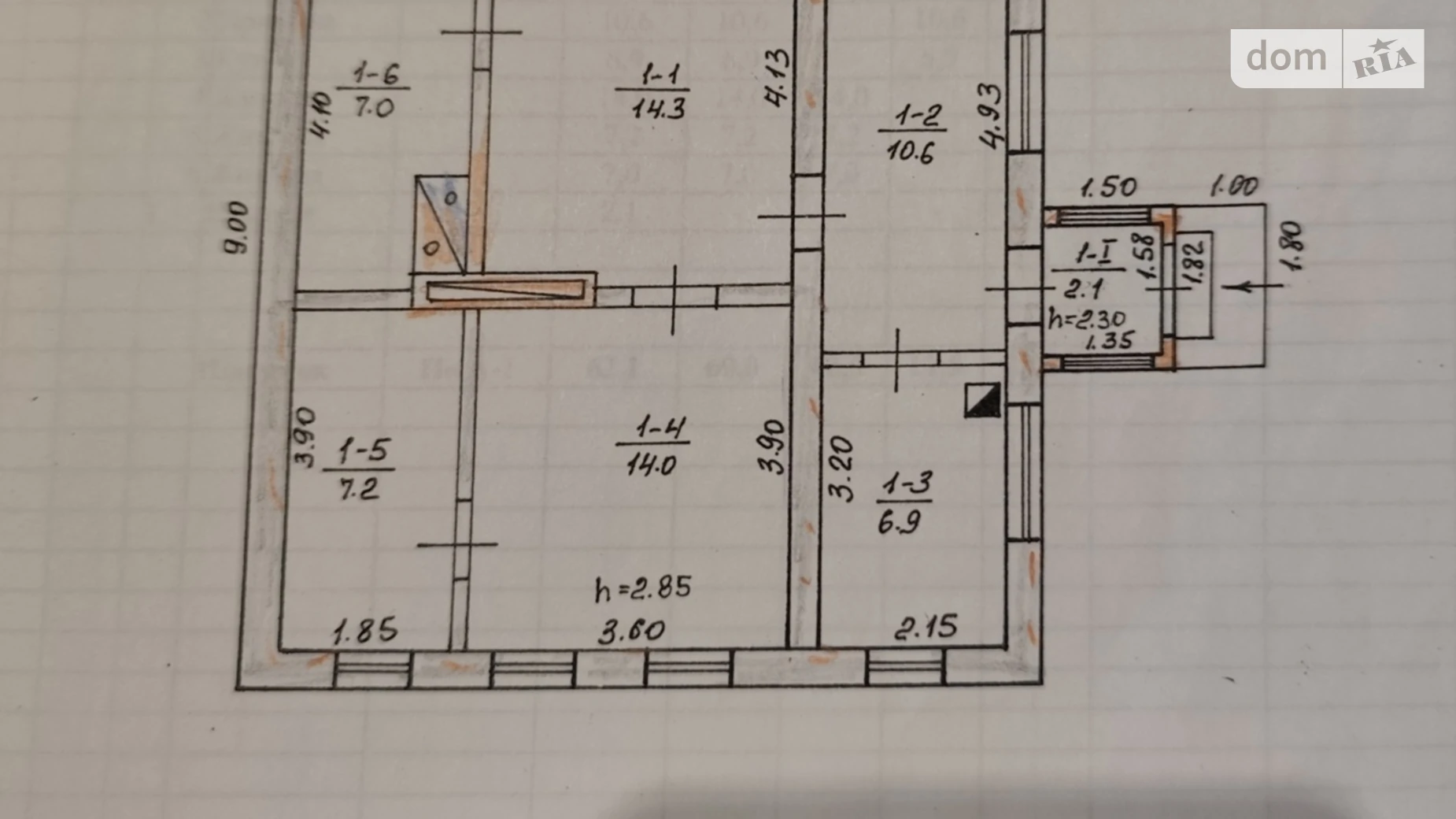 Продается одноэтажный дом 85 кв. м с гаражом, цена: 37000 $ - фото 3