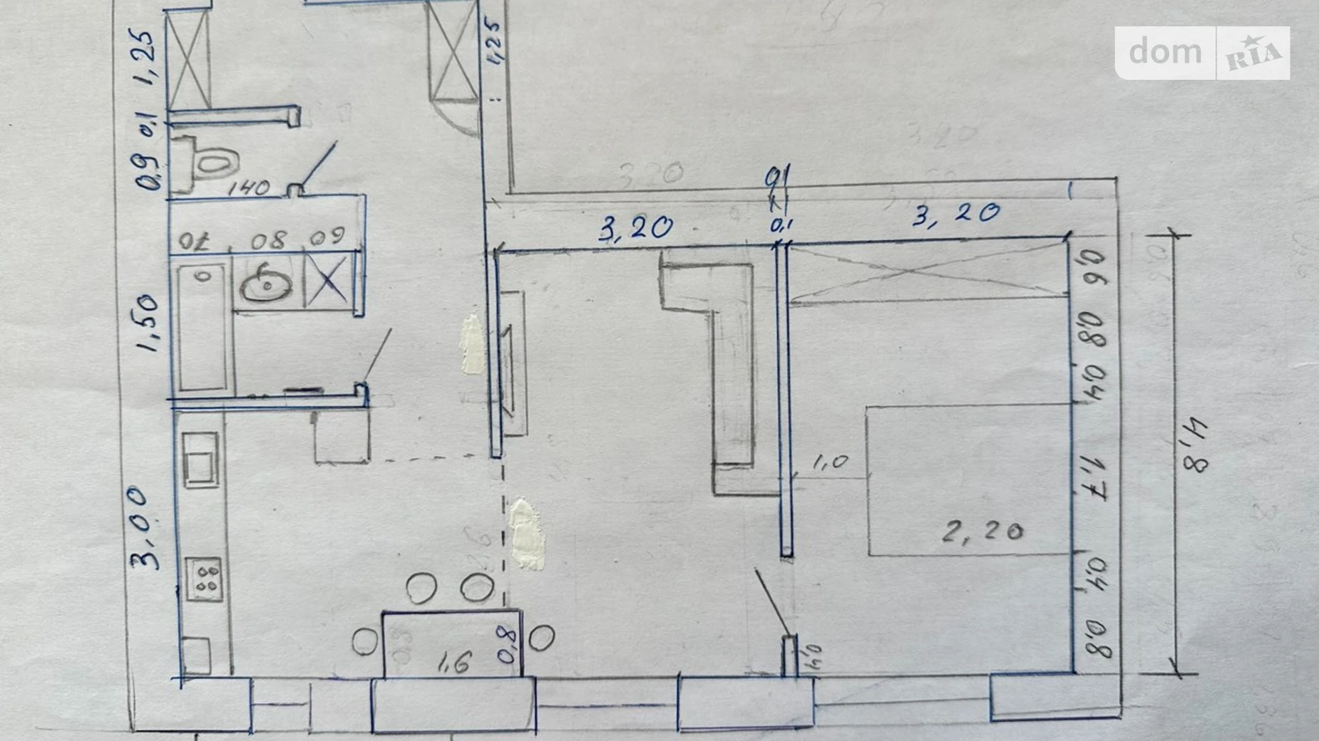 Продается 1-комнатная квартира 58 кв. м в Полтаве, ул. Джохара Дудаева(Никитченко), 3 - фото 3
