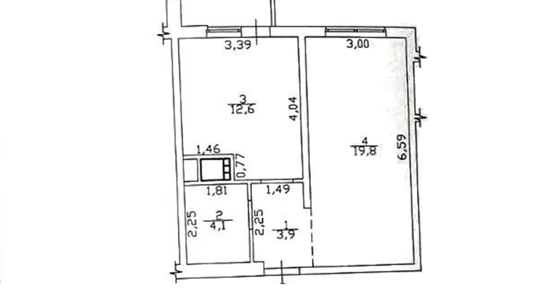 Продается 1-комнатная квартира 41.4 кв. м в Одессе, ул. Люстдорфская дорога - фото 2