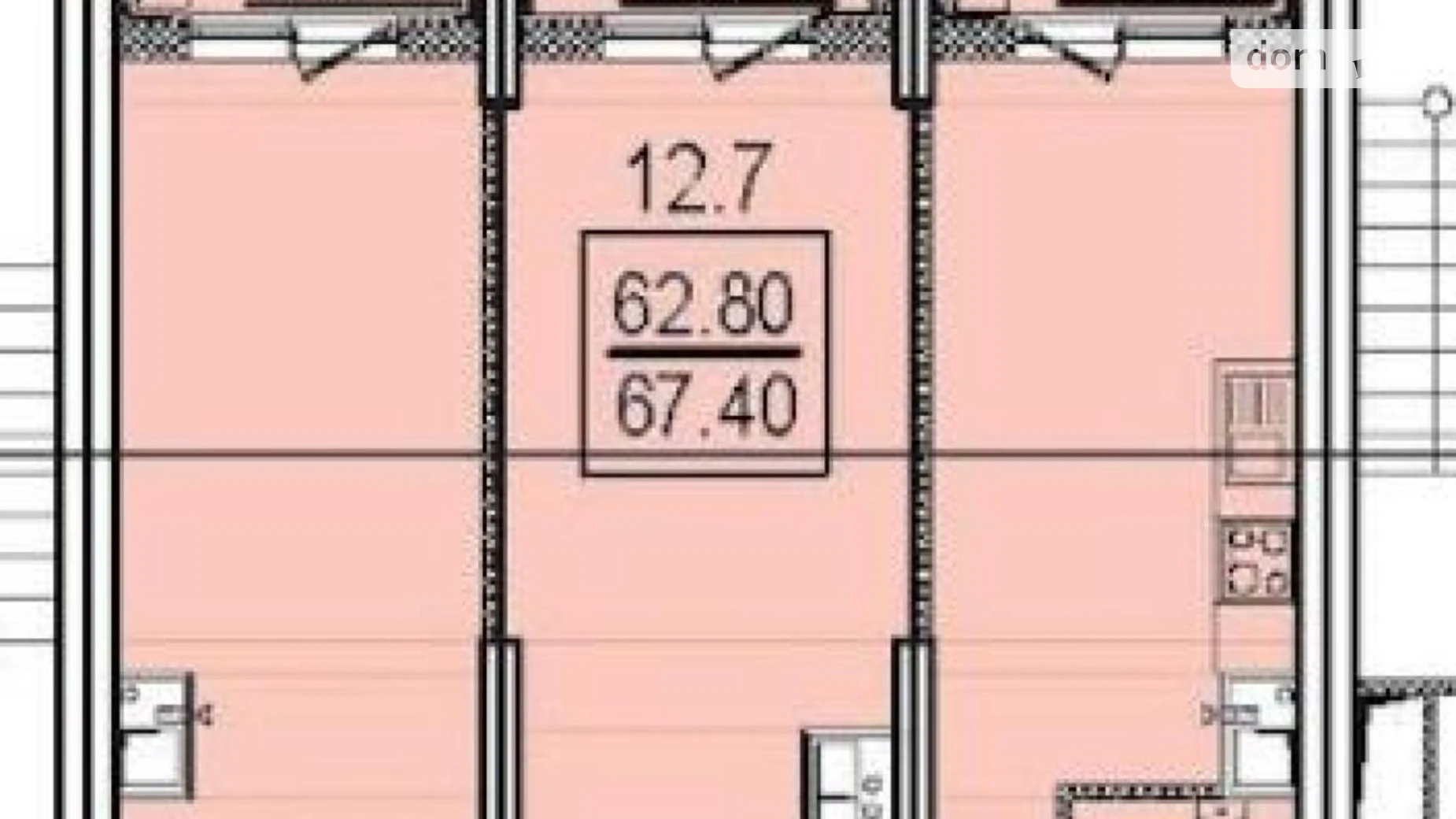 Продается 2-комнатная квартира 67.4 кв. м в Одессе, ул. Дача Ковалевского, 5 - фото 2