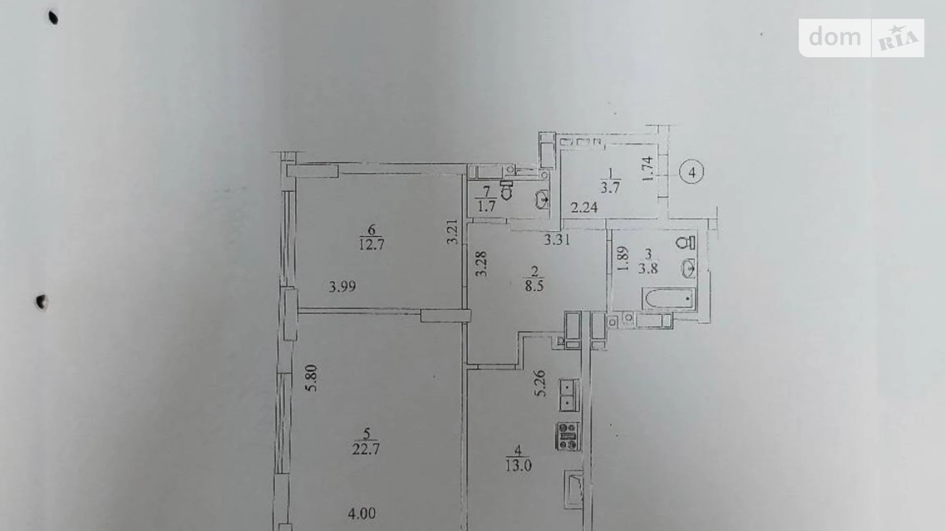 Продается 2-комнатная квартира 66.1 кв. м в Ирпене, ул. Университетская(Карла Маркса), 1Ш - фото 2
