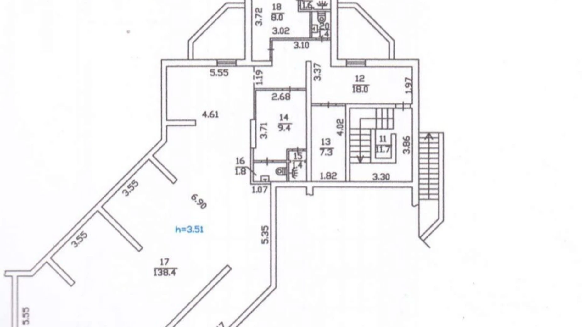 Сдается в аренду помещения свободного назначения 199 кв. м в 16-этажном здании, цена: 1000 $ - фото 3