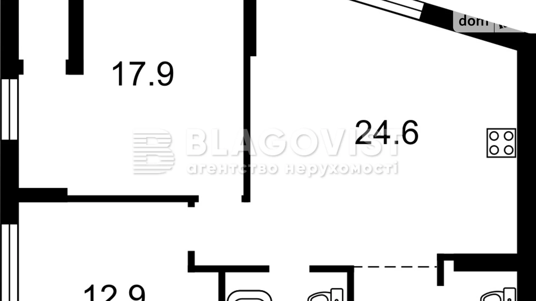 Продается 2-комнатная квартира 69.9 кв. м в Киеве, вул. Берковецкая, 4Д - фото 5