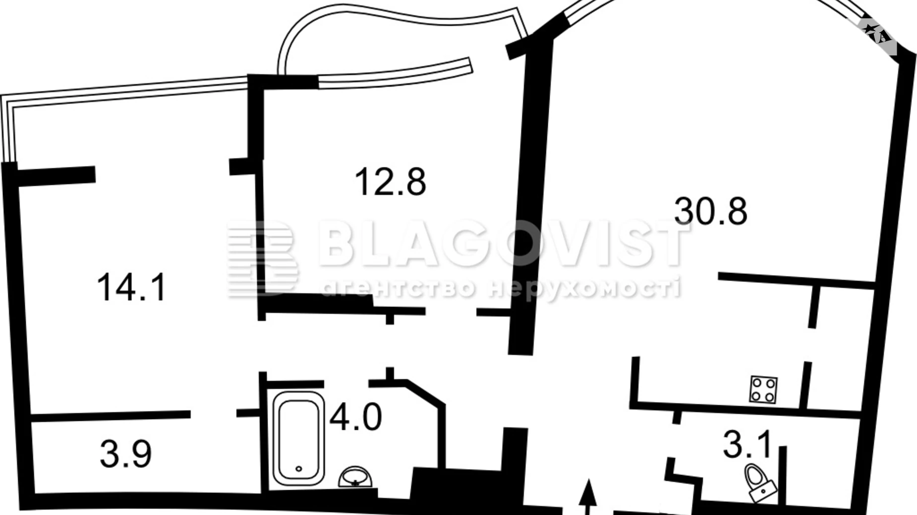 Продается 2-комнатная квартира 77 кв. м в Киеве, ул. Юрия Ильенко, 18Б - фото 2