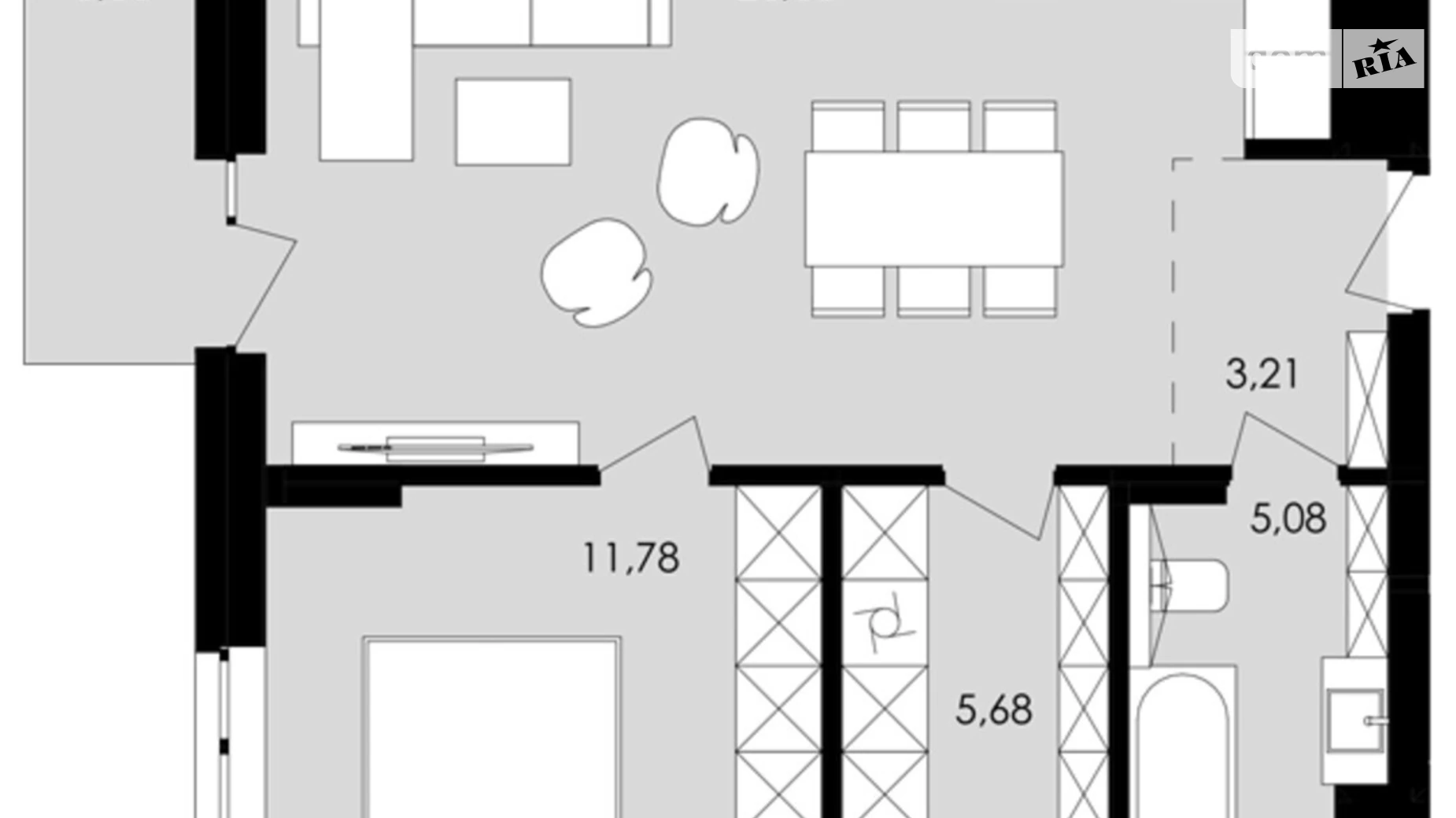 Продается 1-комнатная квартира 53.38 кв. м в Львове, ул. Замарстиновская, 76 - фото 2