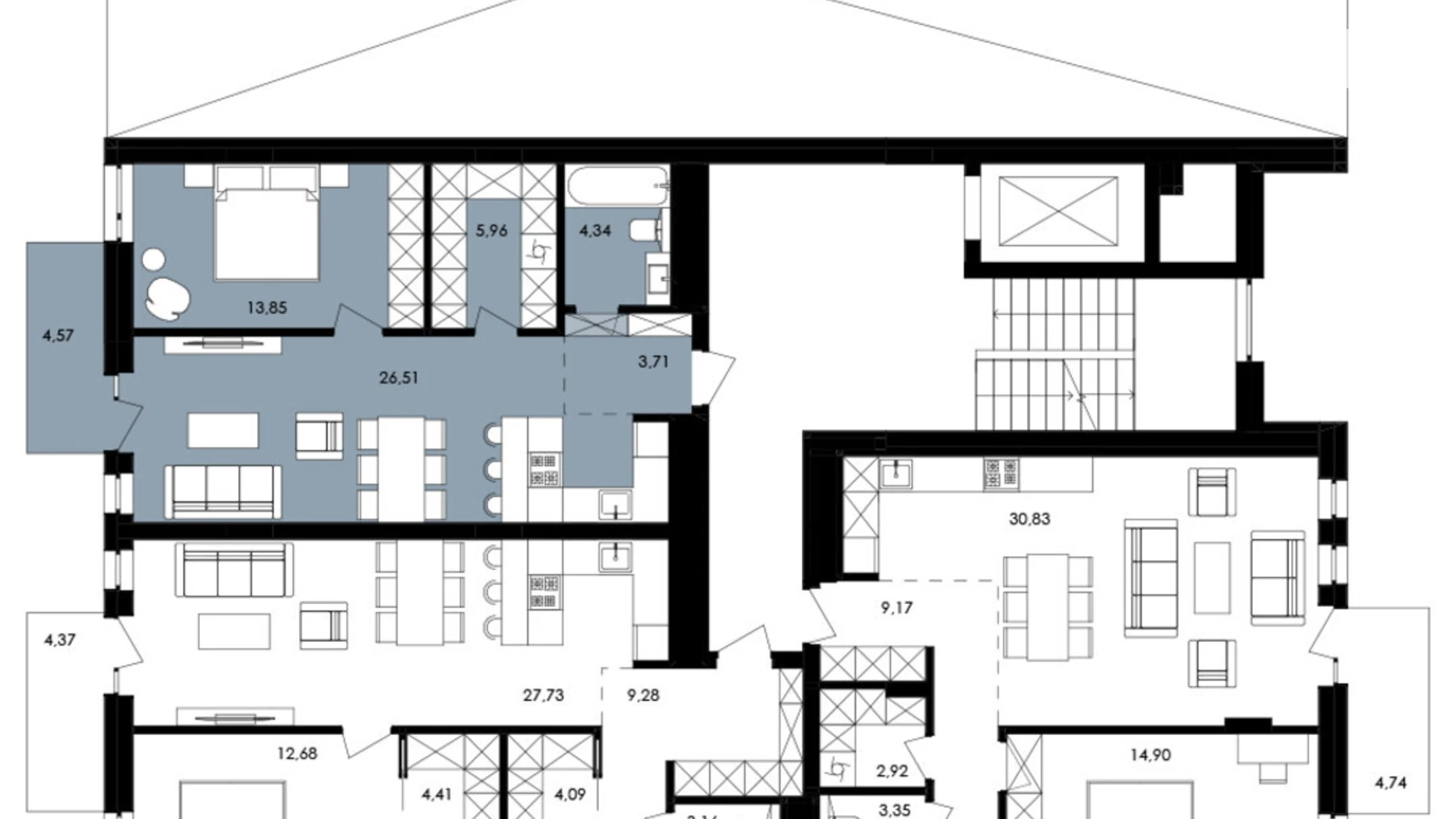 Продається 1-кімнатна квартира 55.7 кв. м у Львові, вул. Замарстинівська, 76 - фото 3