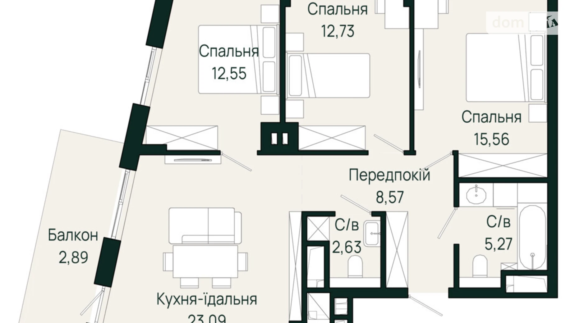 Продается 3-комнатная квартира 83.29 кв. м в Сокольниках, ул. Героев Крут - фото 2