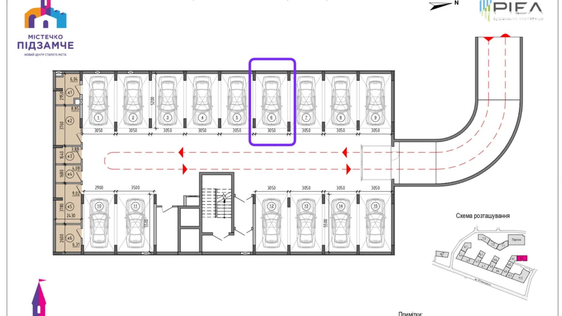 Продается подземный паркинг под легковое авто на 15.86 кв. м, цена: 21000 $ - фото 3