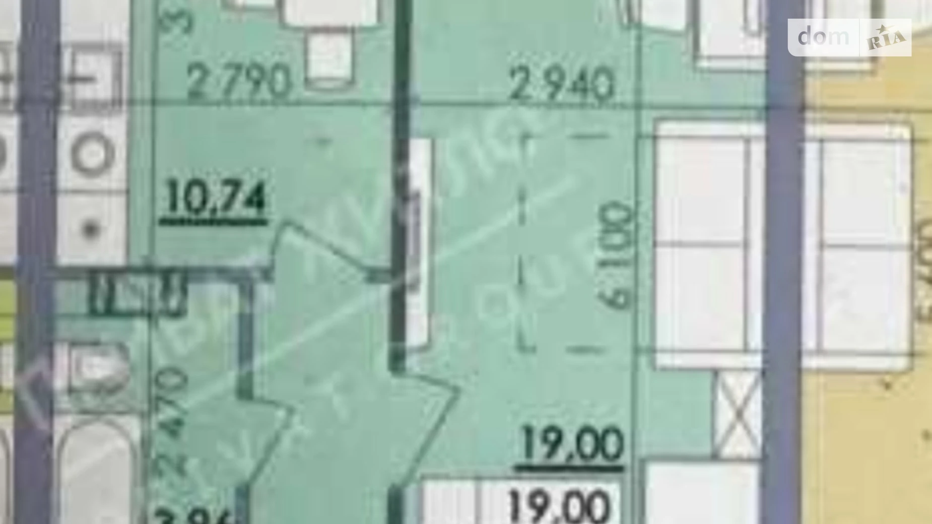 Продается 1-комнатная квартира 45 кв. м в Полтаве, ул. Башкирцевой Марии, 20 корпус 1 - фото 2