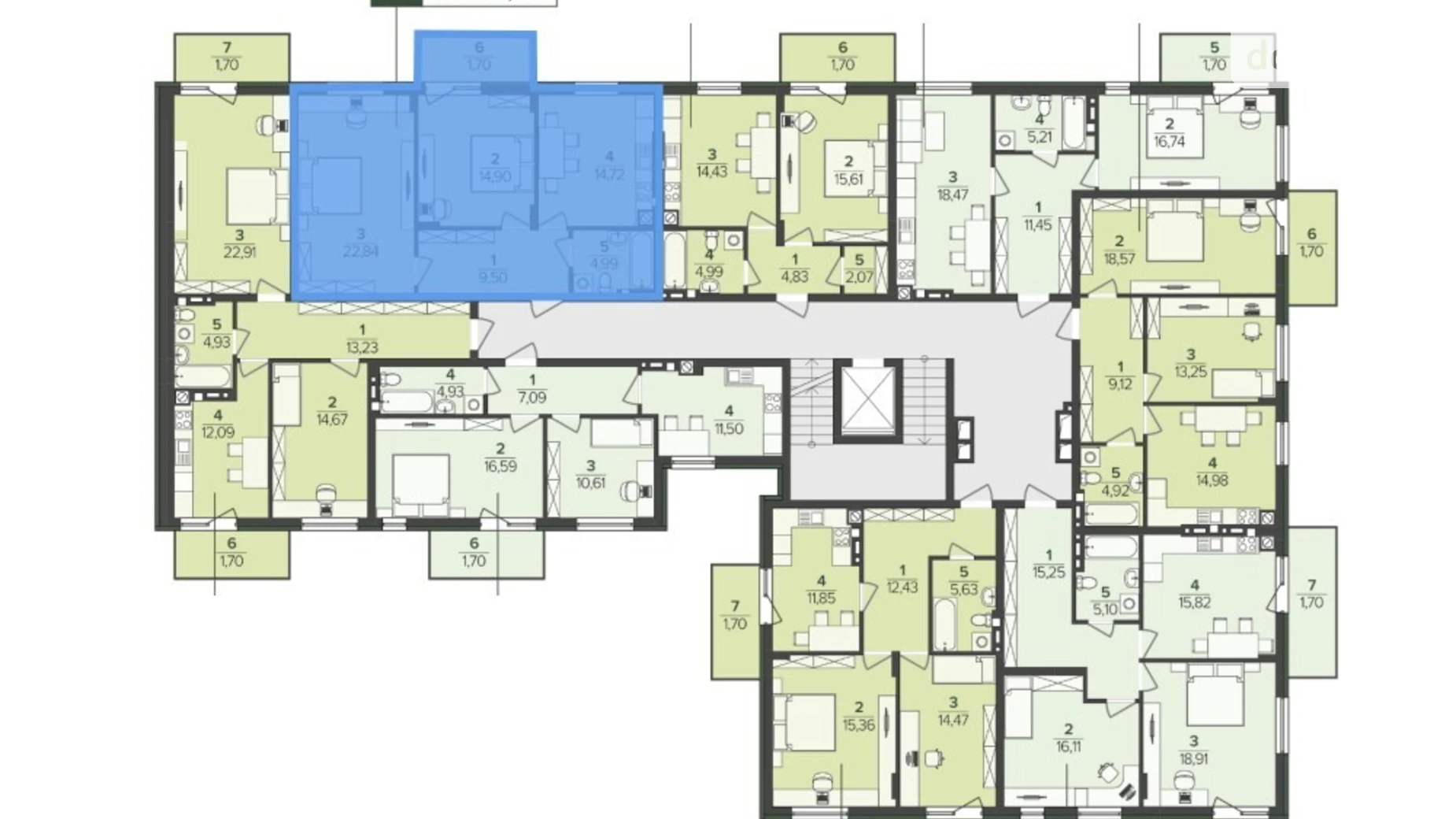 Продается 2-комнатная квартира 68.65 кв. м в Сокольниках, ул. Свободы - фото 3