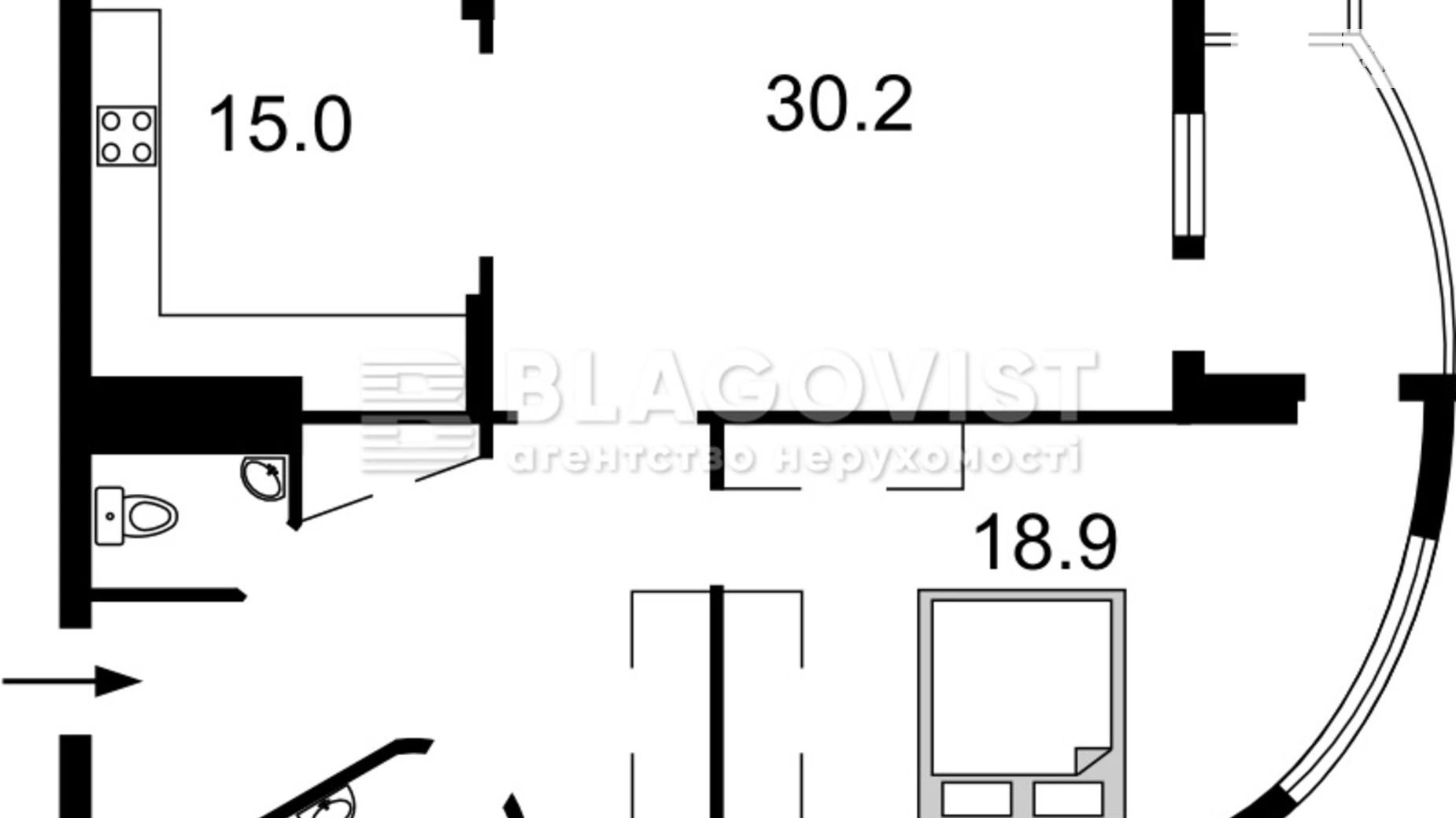 Продается 2-комнатная квартира 97 кв. м в Киеве, ул. Генерала Шаповала(Механизаторов), 2 - фото 2