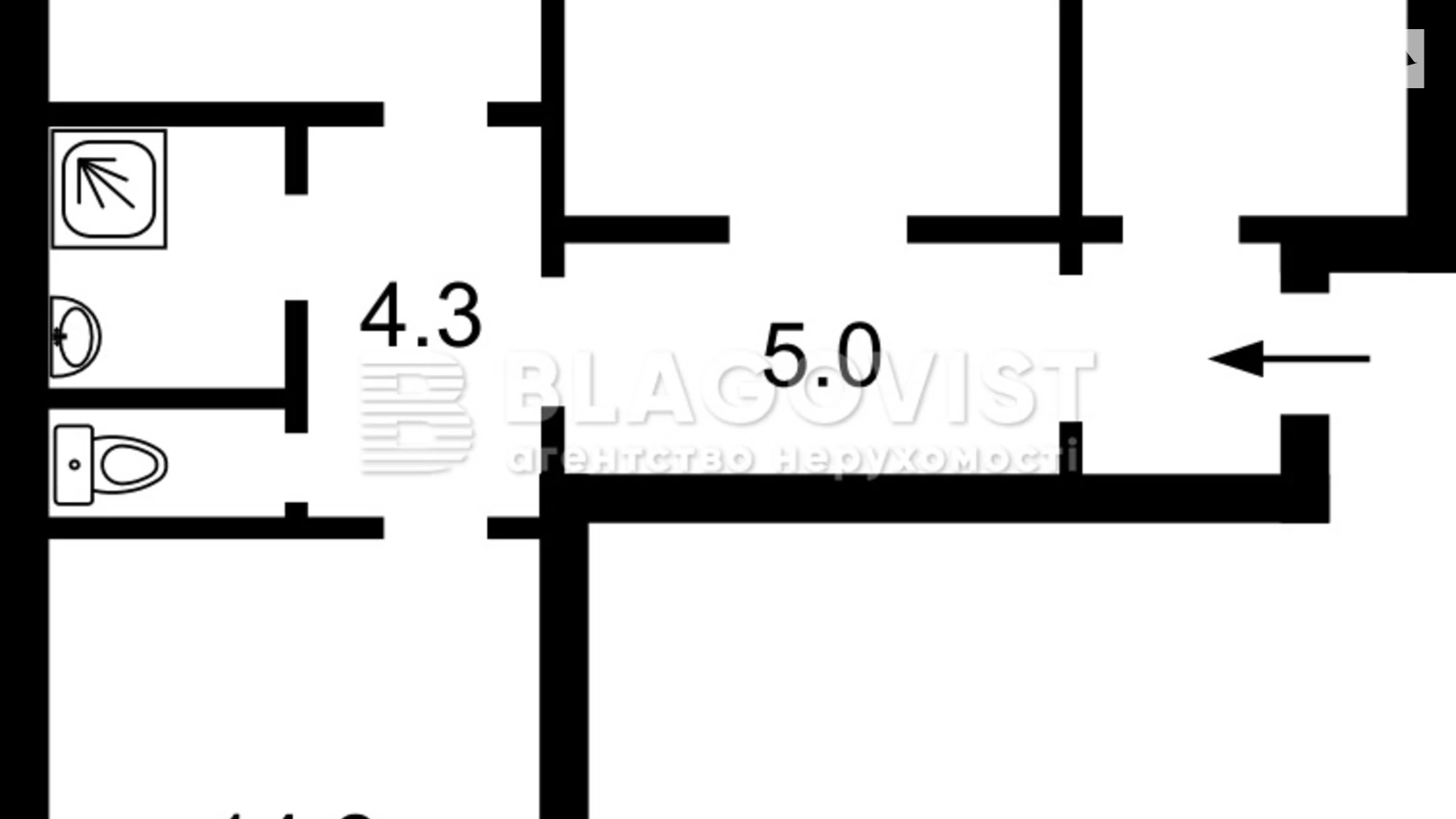 Продается 3-комнатная квартира 72 кв. м в Киеве, ул. Лариси Руденко, 7 - фото 2