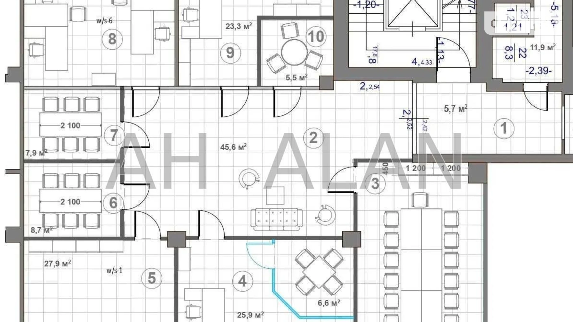 Сдается в аренду офис 267 кв. м в бизнес-центре, цена: 5200 $ - фото 5