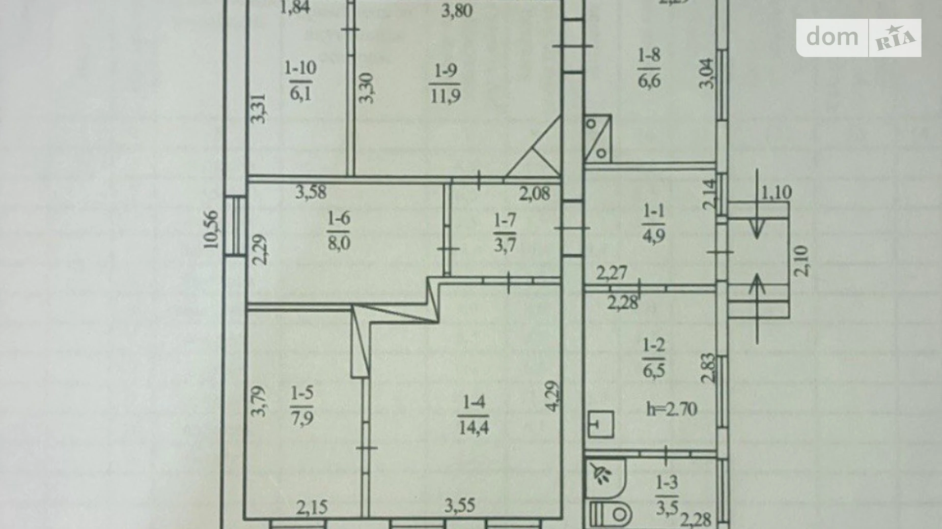 Продается одноэтажный дом 73 кв. м с мебелью, цена: 39500 $ - фото 3