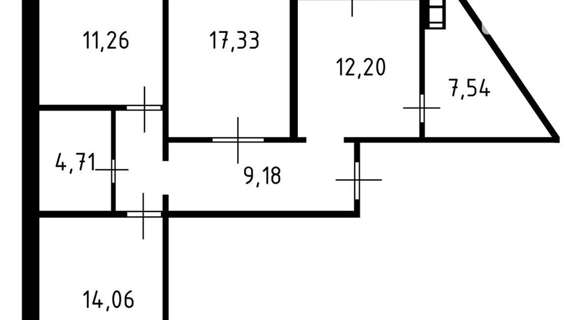 Продается 3-комнатная квартира 83 кв. м в Киеве, ул. Самойло Кошки(Маршала Конева), 5Б - фото 3