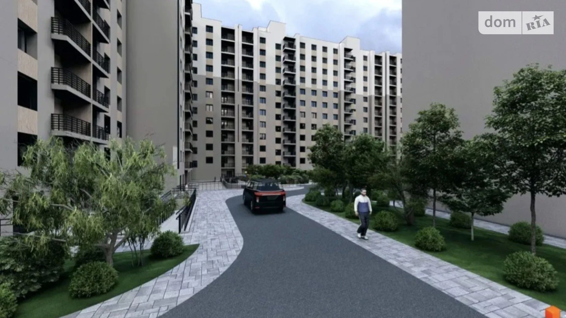 1-комнатная квартира 45.85 кв. м в Тернополе, ул. Сахарова Андрея Академика, 7А - фото 3