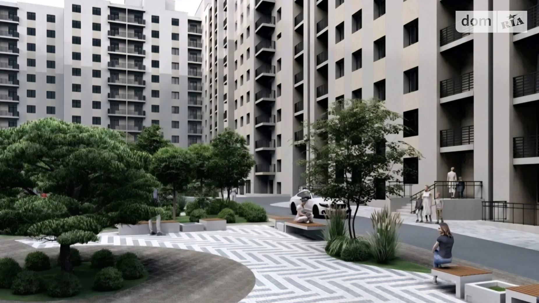 1-комнатная квартира 45.85 кв. м в Тернополе, ул. Сахарова Андрея Академика, 7А - фото 2