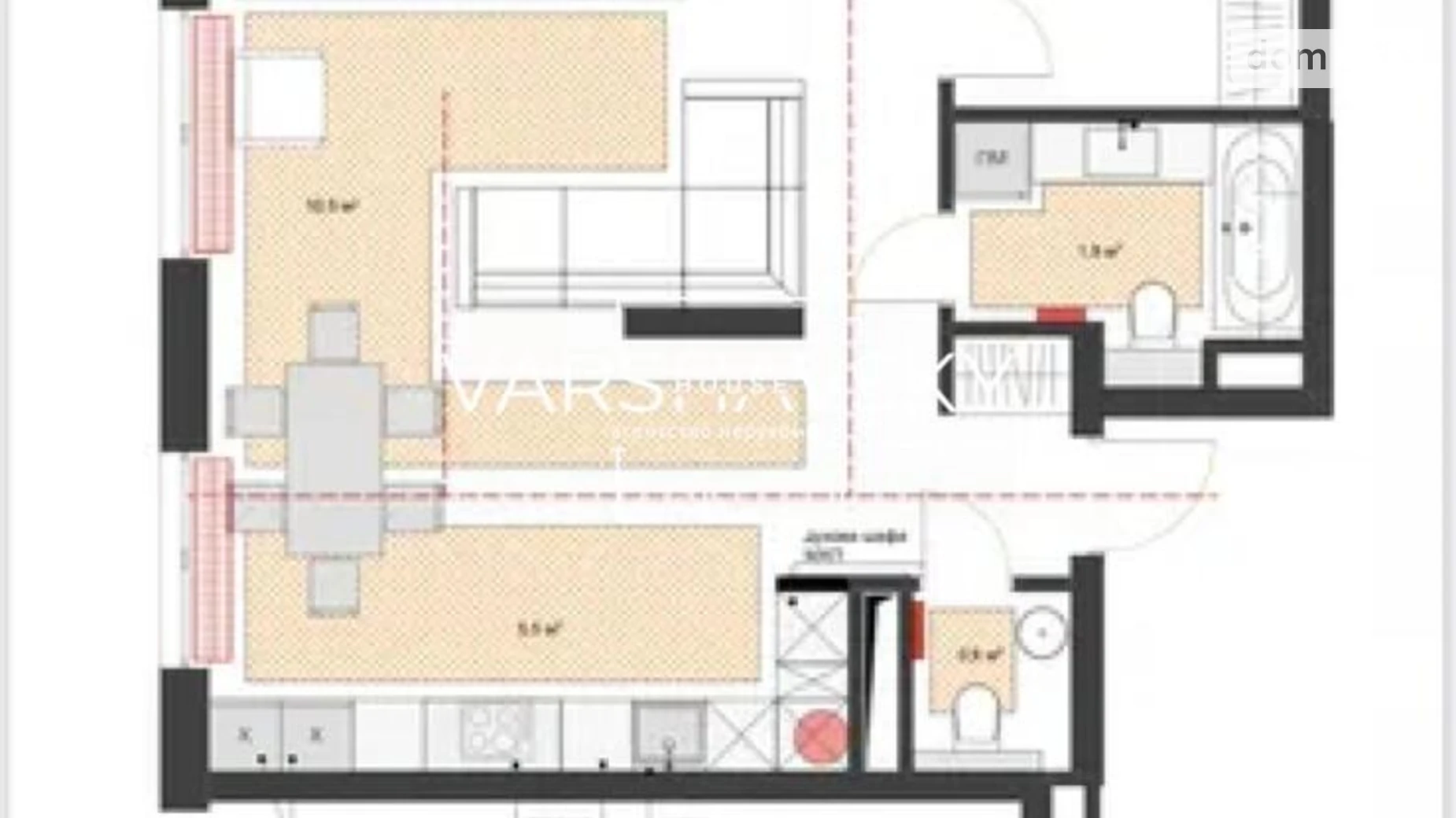 Продается 3-комнатная квартира 79 кв. м в Киеве, просп. Европейского Союза(Правды) - фото 3
