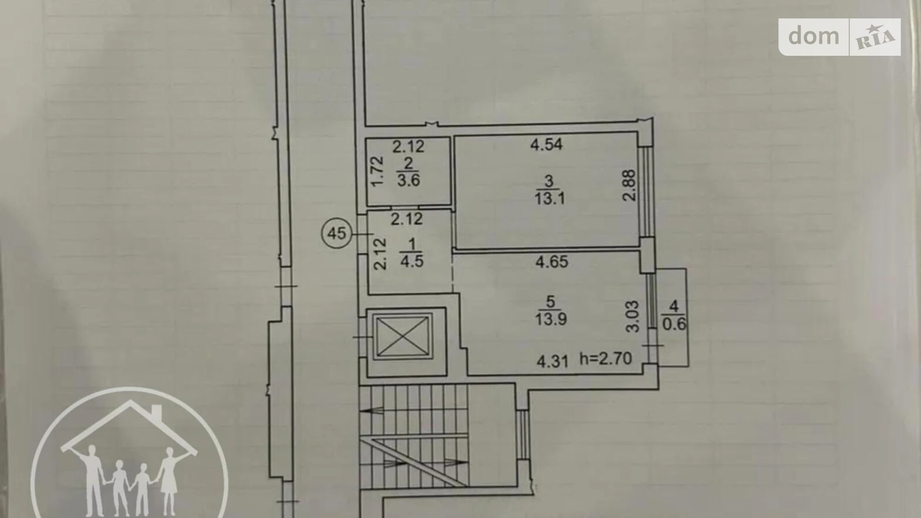 Продается 1-комнатная квартира 36 кв. м в Брюховичах, ул. Широкая, 22А - фото 5