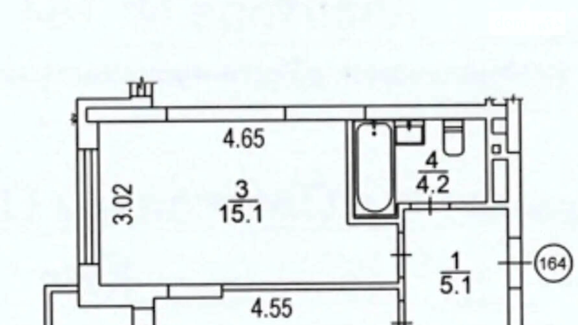 Продається 1-кімнатна квартира 46.1 кв. м у Києві, вул. Олександра Олеся, 13 - фото 4