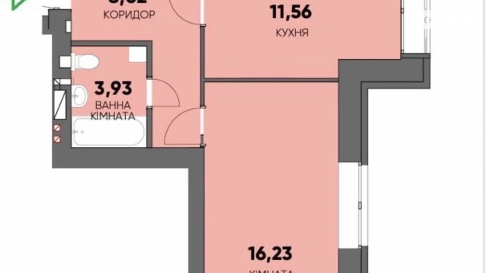 Продается 1-комнатная квартира 40 кв. м в Буче, ул. Ивана Кожедуба, 2/1 - фото 4