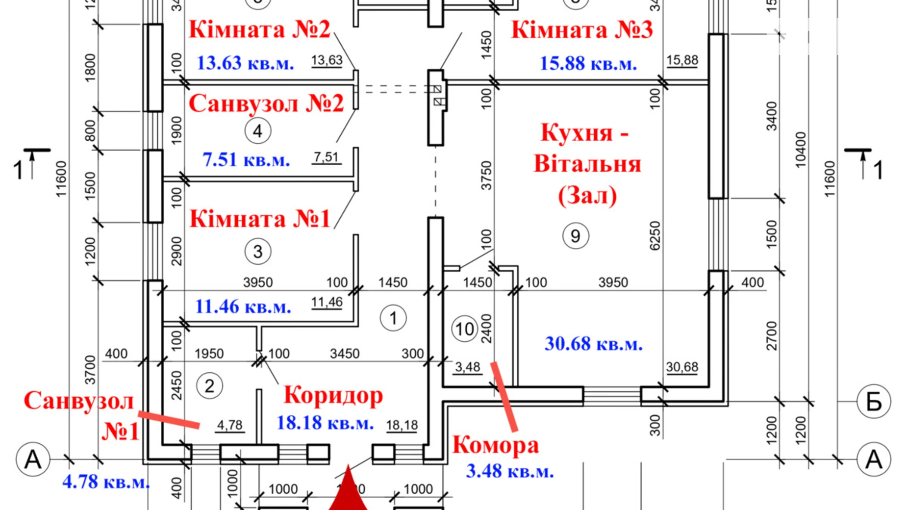 Продается одноэтажный дом 116.9 кв. м с террасой, цена: 90000 $ - фото 2