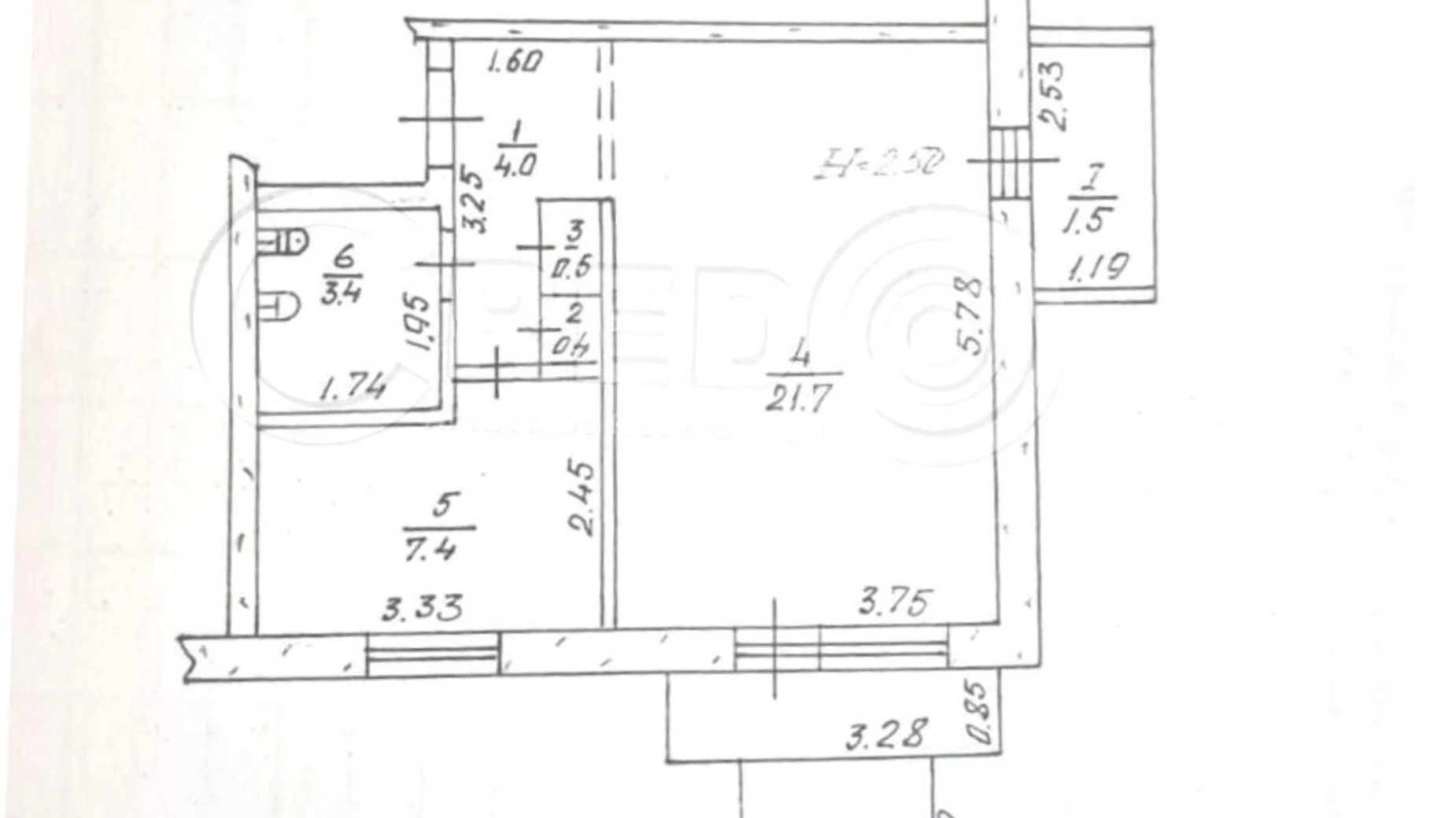 Продается помещения свободного назначения 38.9 кв. м в 9-этажном здании, цена: 19999 $ - фото 2