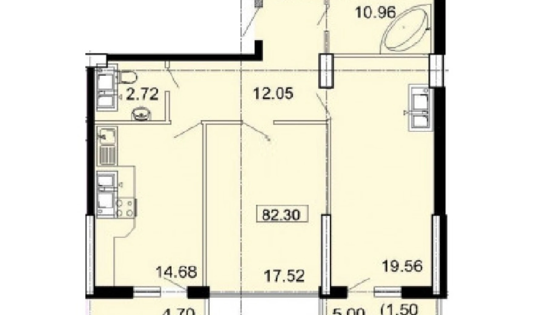 Продається 2-кімнатна квартира 82 кв. м у Одесі, Фонтанська дор. - фото 5