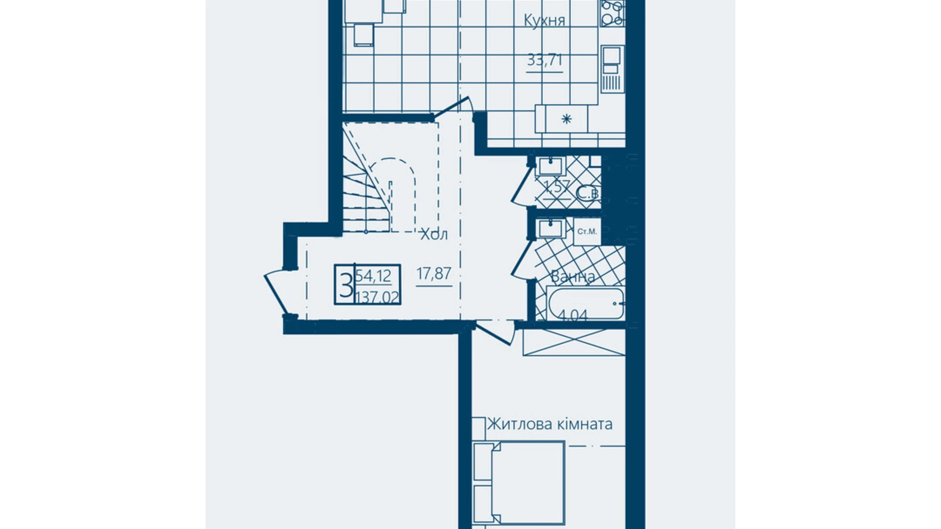 Продается 3-комнатная квартира 137.02 кв. м в Черновцах, цена: 123318 $ - фото 2