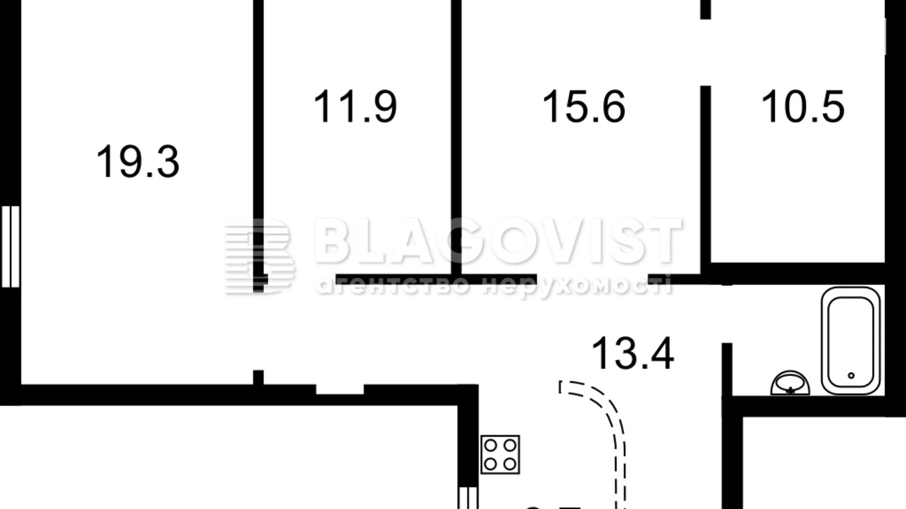 Продается 4-комнатная квартира 85 кв. м в Киеве, ул. Пирогова, 5 - фото 3
