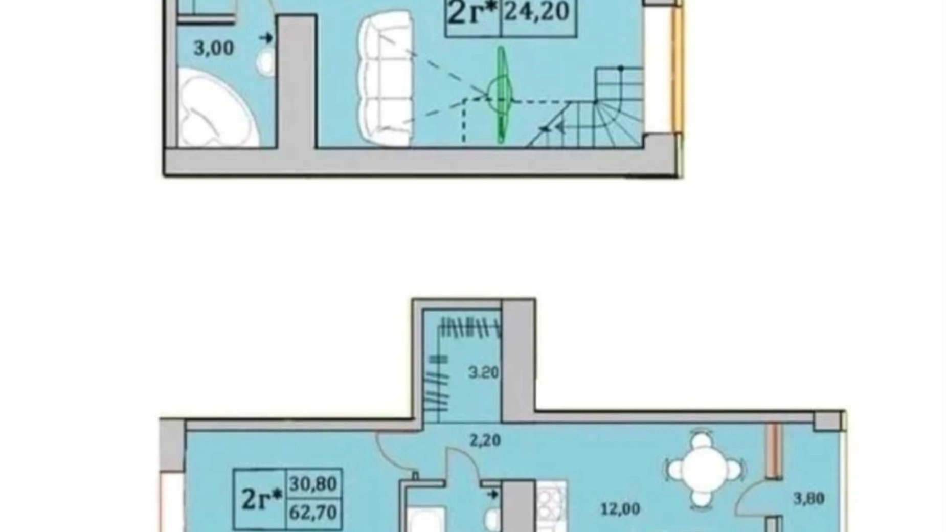 Продается 2-комнатная квартира 62 кв. м в Буче, ул. Ивана Кожедуба, 8Б - фото 3