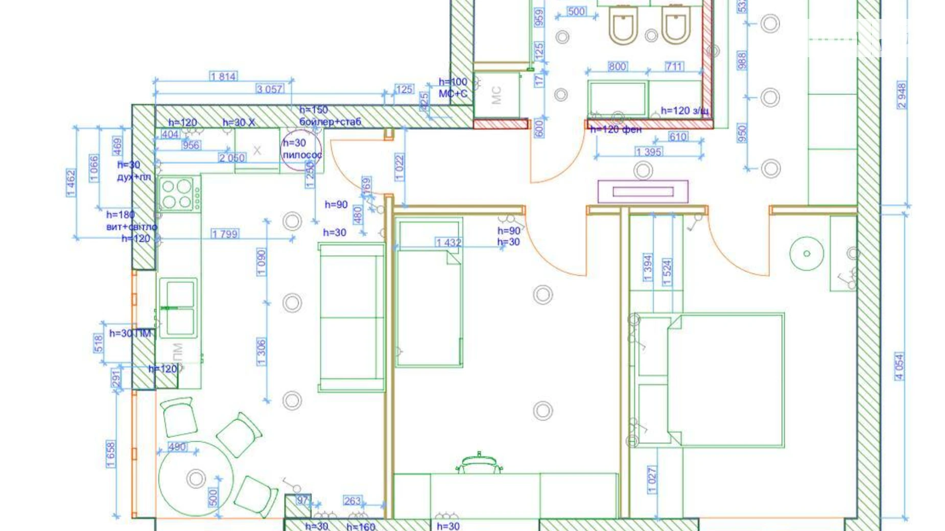 Продається 2-кімнатна квартира 56 кв. м у Ірпені, вул. Університетська(Карла Маркса), 3/1 - фото 3