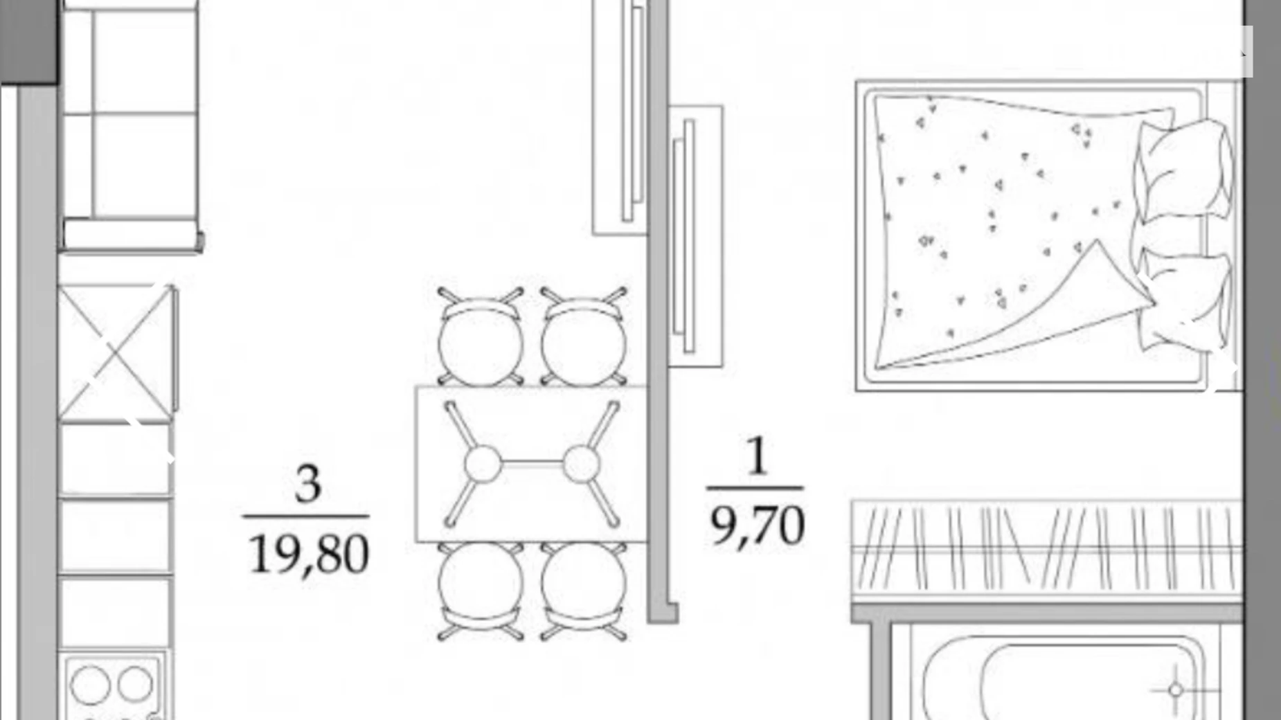 Продається 1-кімнатна квартира 37 кв. м у Одесі, вул. Спортивна, 3/2 - фото 5