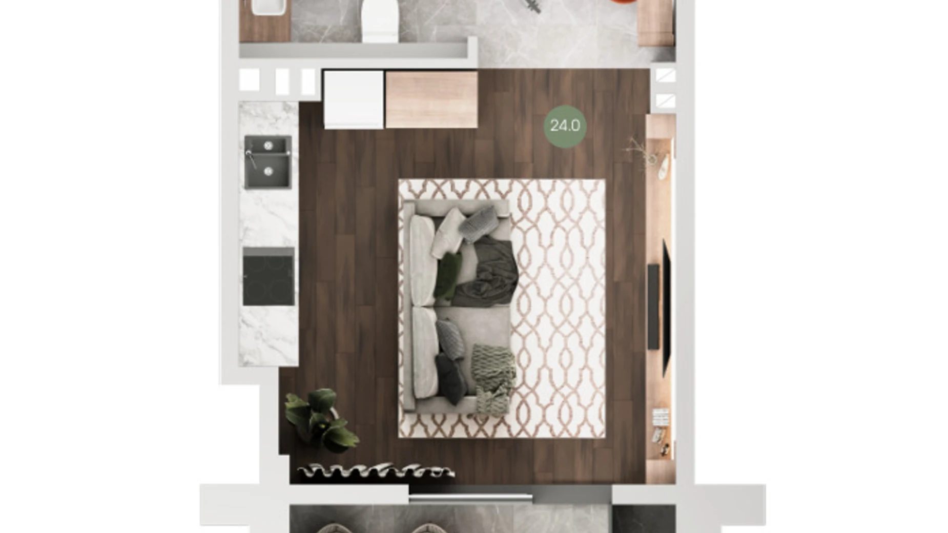 Продается 1-комнатная квартира 33.4 кв. м в Одессе, ул. 28-й Бригады(Паустовского), 12Д - фото 3