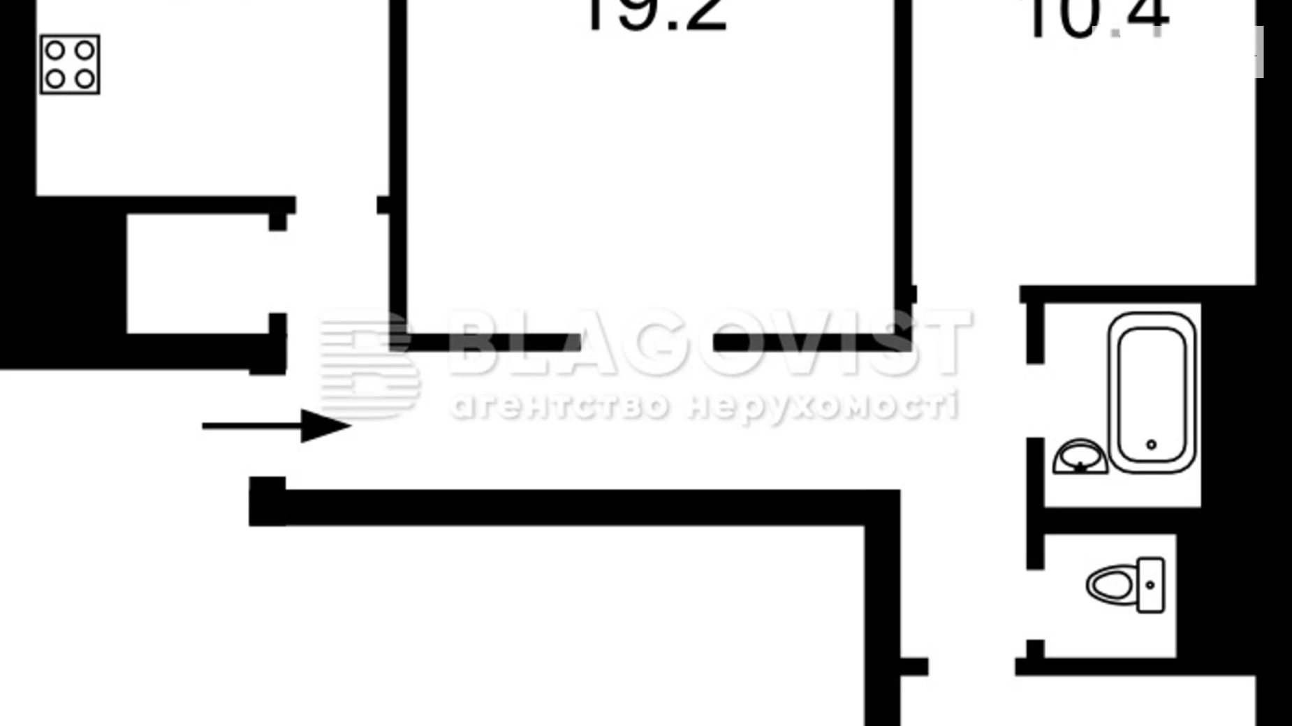 Продається 3-кімнатна квартира 72.4 кв. м у Києві, вул. Августина Волошина, 2А - фото 4